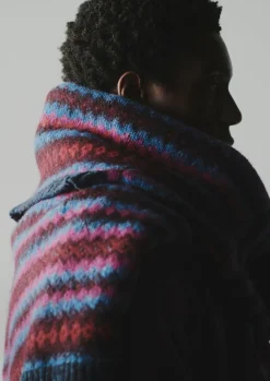 TOAST Soundwave Jacquard Crew Neck Sweater- Knitwear