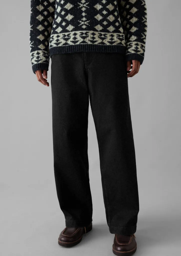 TOAST Straight Leg Denim Trousers- Denim|Trousers