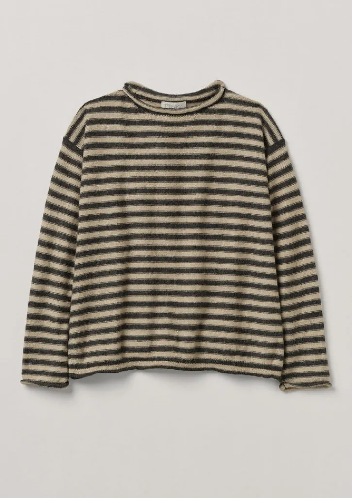 TOAST Stripe Alpaca Wool Sweater-Women Loungewear|Knitwear