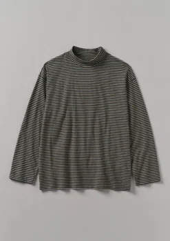 TOAST Stripe Cotton Jersey Long Sleeve Tee- Tops & Tees
