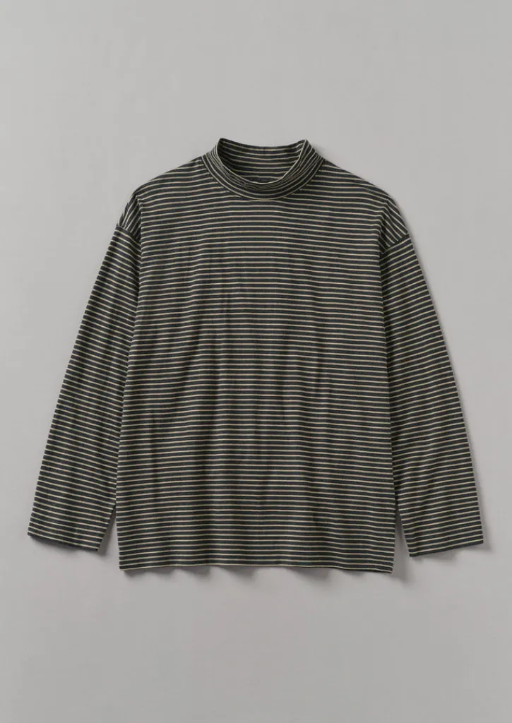 TOAST Stripe Cotton Jersey Long Sleeve Tee- Tops & Tees