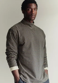 TOAST Stripe Cotton Jersey Long Sleeve Tee- Tops & Tees