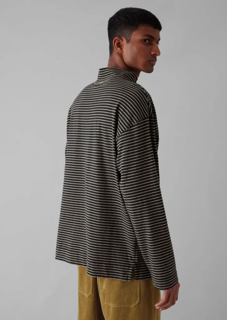 TOAST Stripe Cotton Jersey Long Sleeve Tee- Tops & Tees