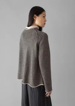 TOAST Stripe Linen Cotton Sweater-Women Linen|Jersey