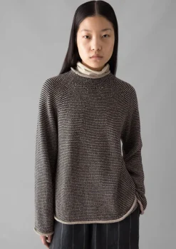 TOAST Stripe Linen Cotton Sweater-Women Linen|Jersey