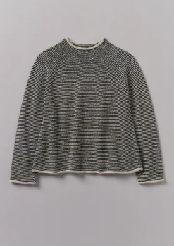 TOAST Stripe Linen Cotton Sweater-Women Linen|Jersey