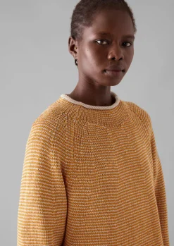 TOAST Stripe Linen Cotton Sweater-Women Linen|Jersey