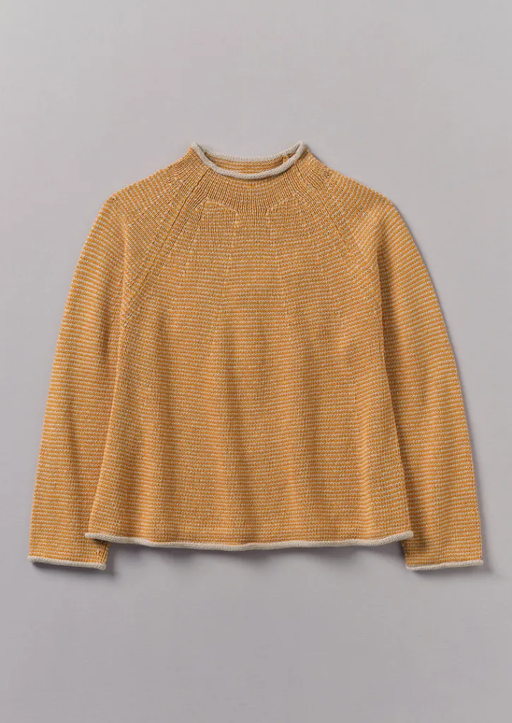 TOAST Stripe Linen Cotton Sweater-Women Linen|Jersey