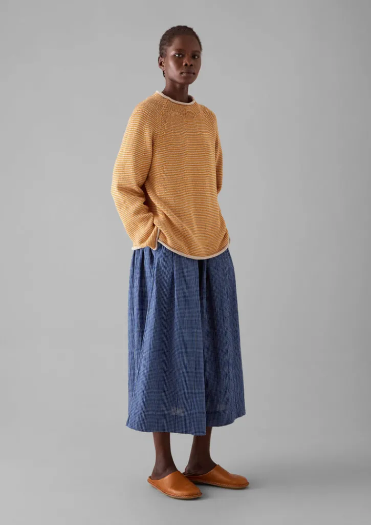 TOAST Stripe Linen Cotton Sweater-Women Linen|Jersey