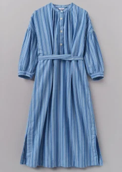 TOAST Stripe Poplin Gathered Dress-Women Dresses