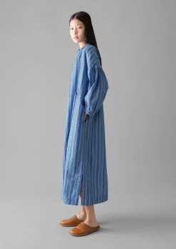 TOAST Stripe Poplin Gathered Dress-Women Dresses