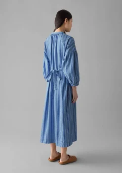 TOAST Stripe Poplin Gathered Dress-Women Dresses