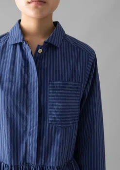 TOAST Stripe Poplin Shirt Dress-Women Dresses