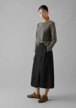 TOAST Stripe Soft Cotton Long Sleeve Tee-Women Jersey|Tops & Tees