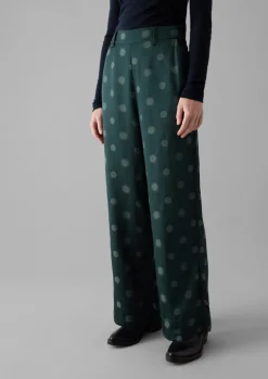TOAST Sun and Moon Jacquard Trousers-Women Trousers
