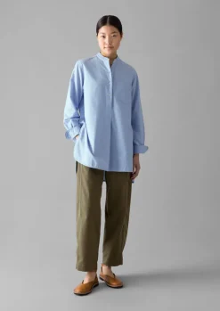 TOAST Taro Cotton Oxford Long Shirt-Women Workwear|Shirts
