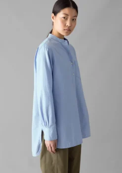 TOAST Taro Cotton Oxford Long Shirt-Women Workwear|Shirts