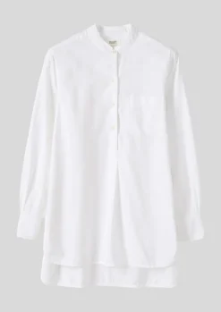 TOAST Taro Cotton Oxford Long Shirt-Women Workwear|Shirts