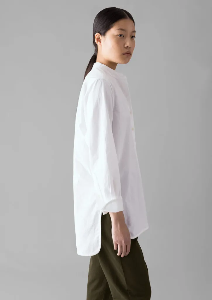 TOAST Taro Cotton Oxford Long Shirt-Women Workwear|Shirts