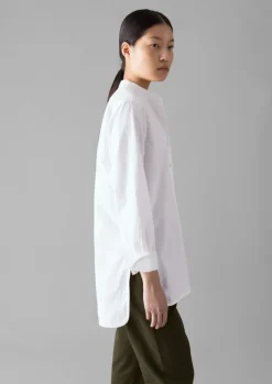 TOAST Taro Cotton Oxford Long Shirt-Women Workwear|Shirts