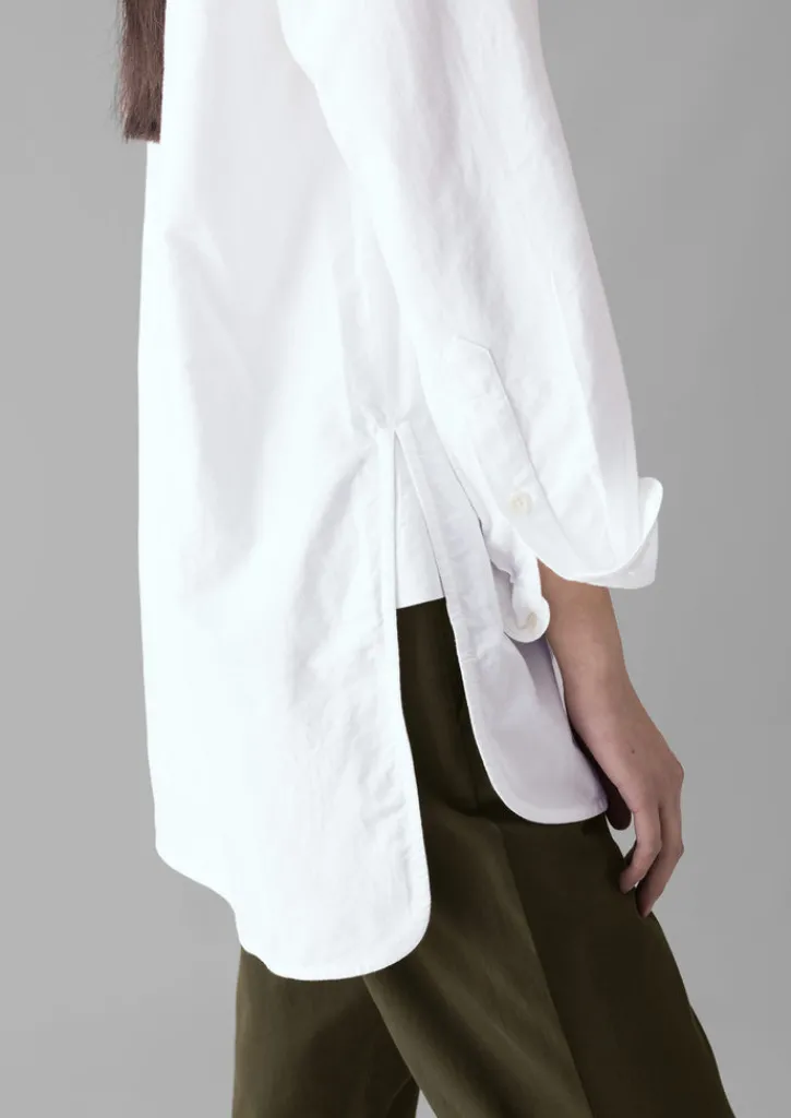 TOAST Taro Cotton Oxford Long Shirt-Women Workwear|Shirts