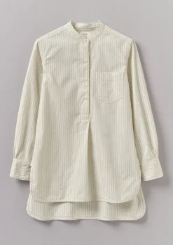 TOAST Taro Stripe Cotton Poplin Shirt-Women Shirts|Tops & Tees