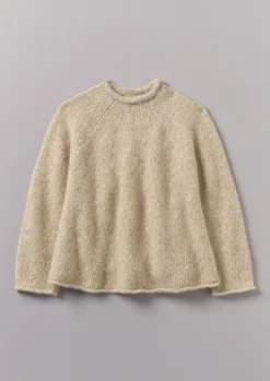 TOAST Textured Cotton Alpaca Sweater-Women Jersey|Loungewear