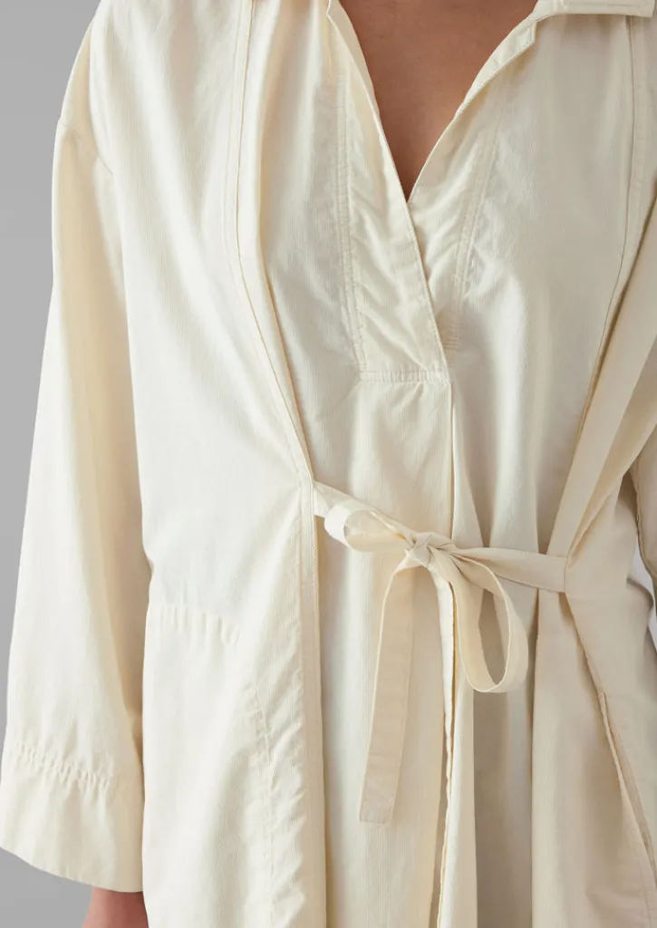 TOAST Textured Cotton Poplin Wrap Shirt-Women Tops & Tees