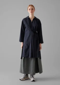 TOAST Textured Cotton Poplin Wrap Shirt-Women Shirts|Tops & Tees