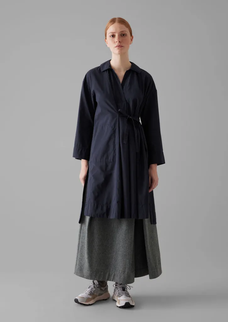 TOAST Textured Cotton Poplin Wrap Shirt-Women Shirts|Tops & Tees
