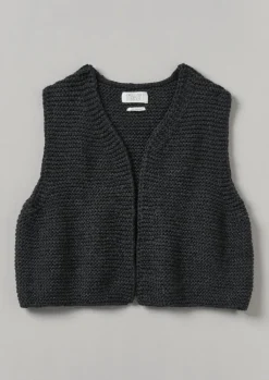 TOAST Textured Knit Gilet-Women Knitwear