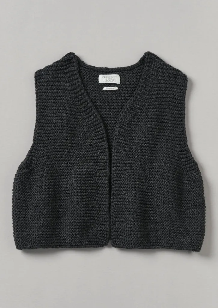 TOAST Textured Knit Gilet-Women Knitwear