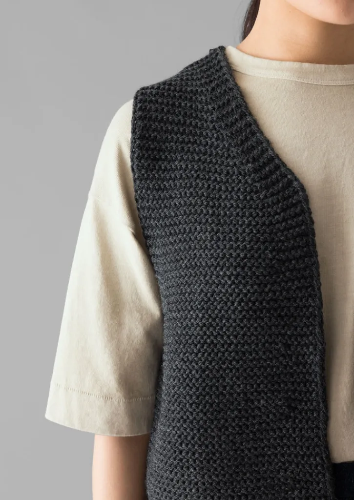 TOAST Textured Knit Gilet-Women Knitwear