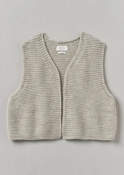TOAST Textured Knit Gilet-Women Knitwear