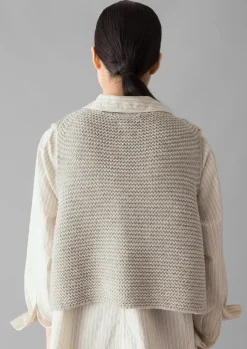TOAST Textured Knit Gilet-Women Knitwear