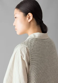 TOAST Textured Knit Gilet-Women Knitwear