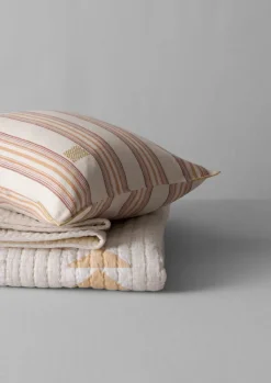 TOAST Triangle Patchwork Check Cotton Quilt- Textiles|Blankets & Throws