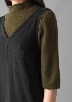 TOAST V-Neck Cotton Jersey Dress-Women Loungewear|Dresses