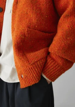 TOAST V-Neck Donegal Wool Cardigan- Knitwear