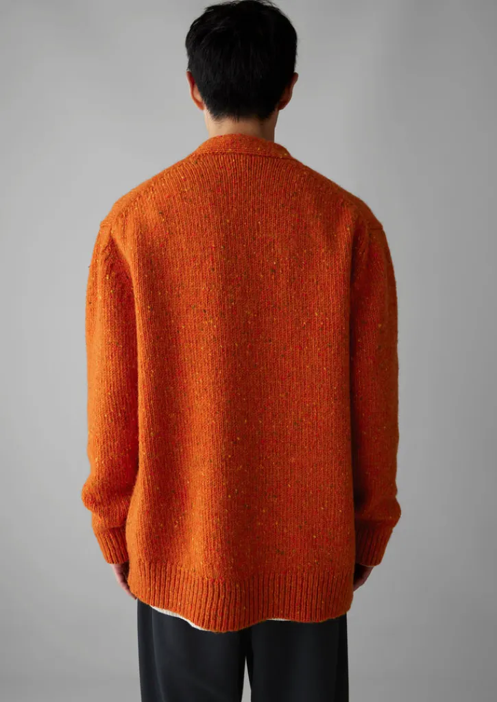 TOAST V-Neck Donegal Wool Cardigan- Knitwear