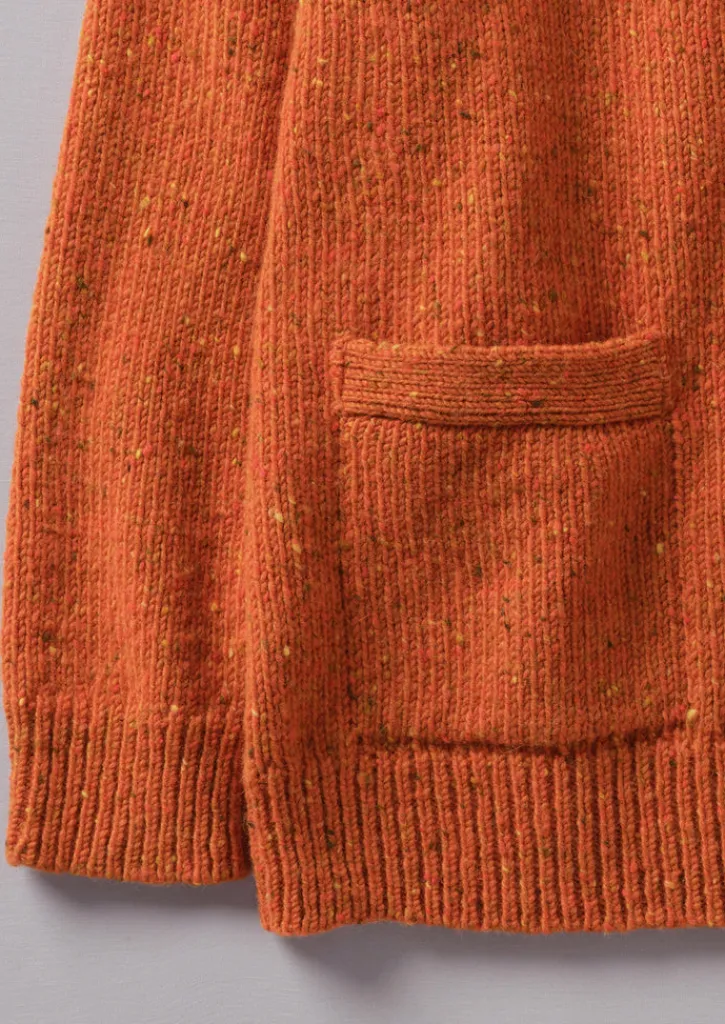 TOAST V-Neck Donegal Wool Cardigan- Knitwear