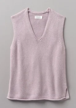 TOAST V-Neck Linen Cotton Knitted Tank-Women Linen|Loungewear