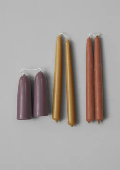 TOAST Wax Atelier Set of Four Dinner Candles- Candles & Holders