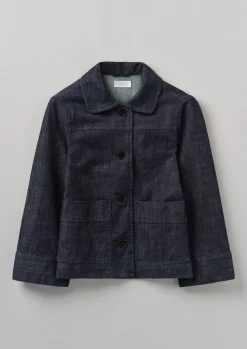 TOAST Wide Sleeve Organic Denim Jacket-Women Denim|Coats & Jackets