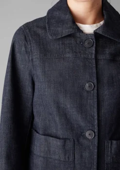 TOAST Wide Sleeve Organic Denim Jacket-Women Denim|Coats & Jackets