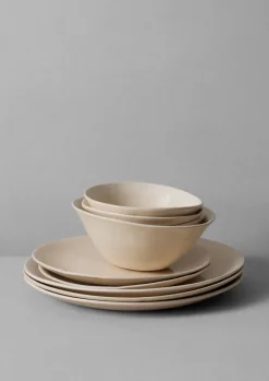 TOAST Wonki Ware White Wash Side Plate- Ceramics|Tableware