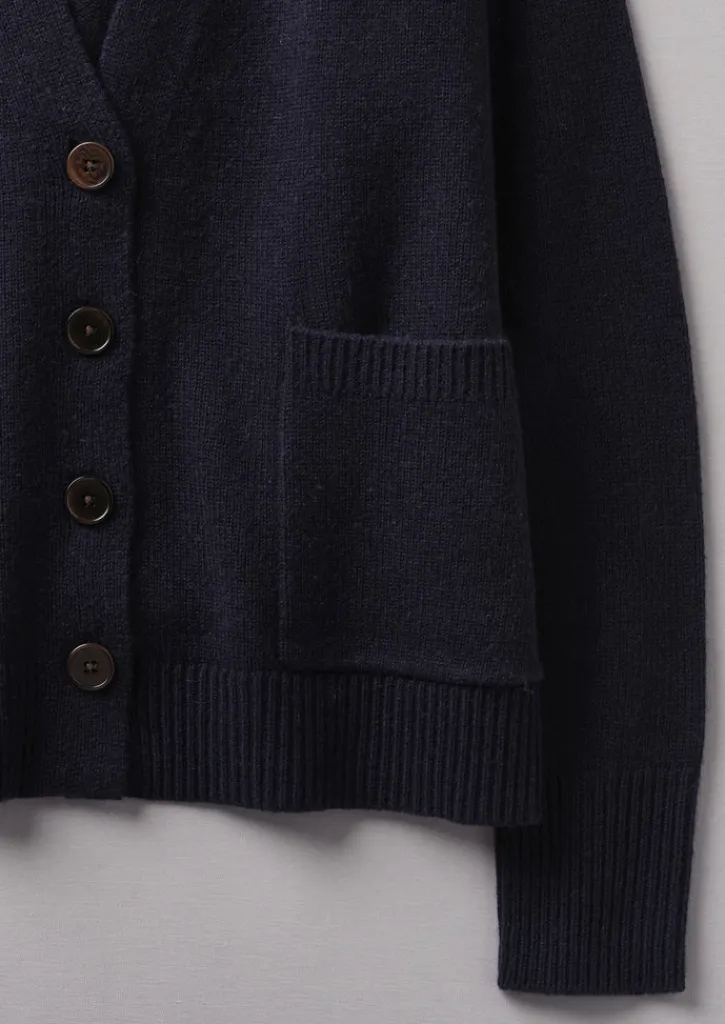 TOAST Wool Cashmere Boxy Cardigan-Women Cashmere|Knitwear
