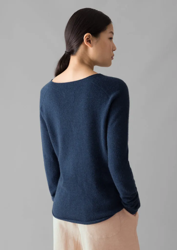 TOAST Wool Cashmere Neat Sweater-Women Knitwear