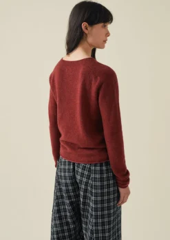 TOAST Wool Cashmere Neat Sweater-Women Knitwear