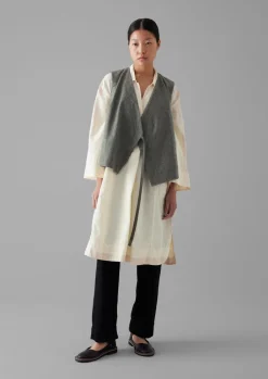 TOAST Wool Flannel Sleeveless Jacket-Women Coats & Jackets